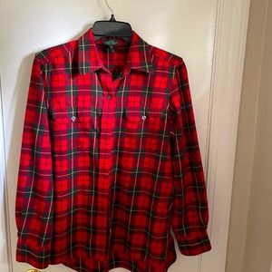 Ladies Ralph Lauren flannel shirt in good condition! Smoke free home!
